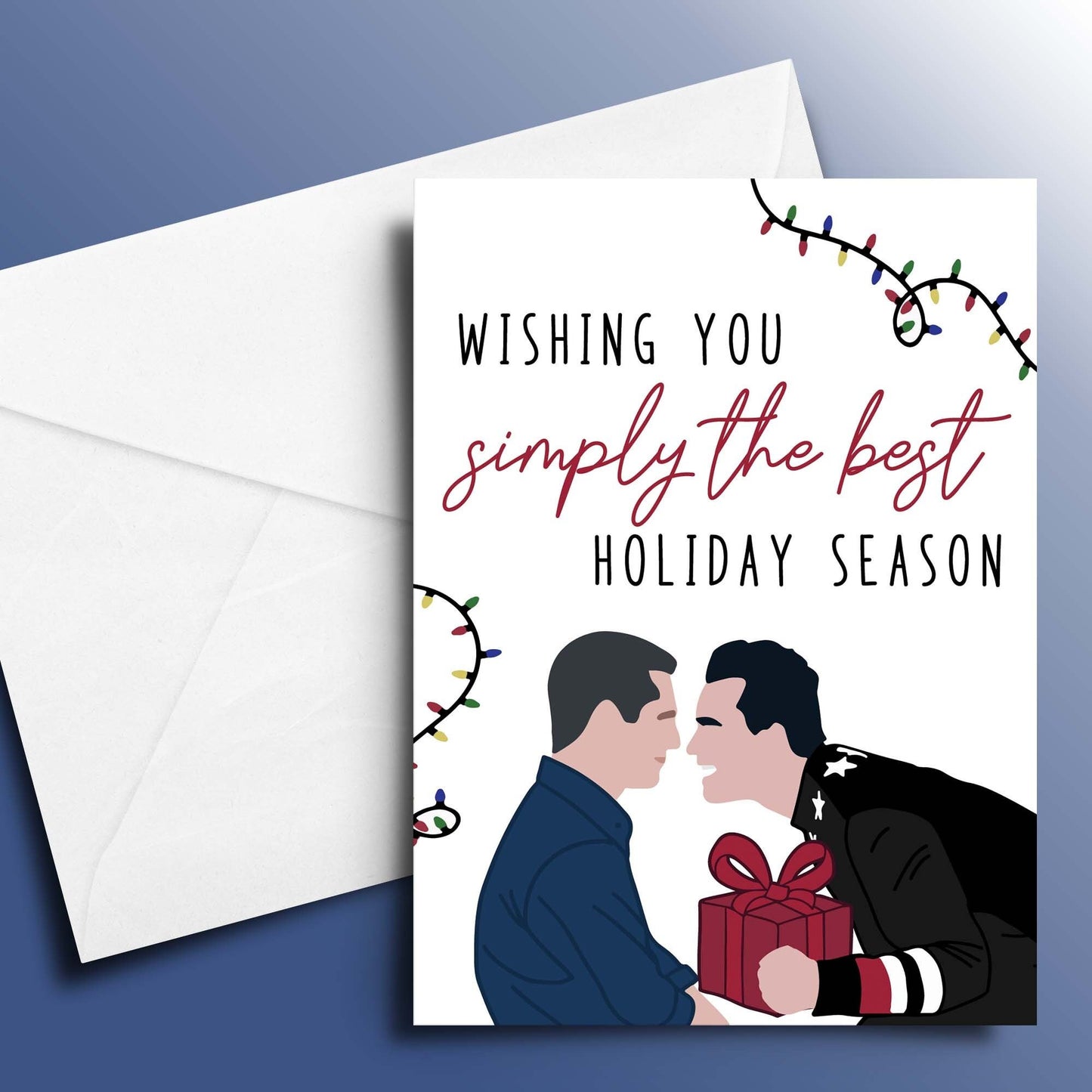 David & Patrick Holiday Card | Schitt's Creek Simply the Best Holiday Card | Schitt's Creek Christmas Card | David Rose Holiday Card